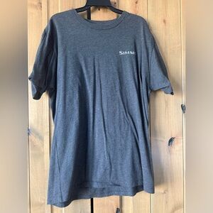 Simms Men's Dark Gray Short Sleeve Tee